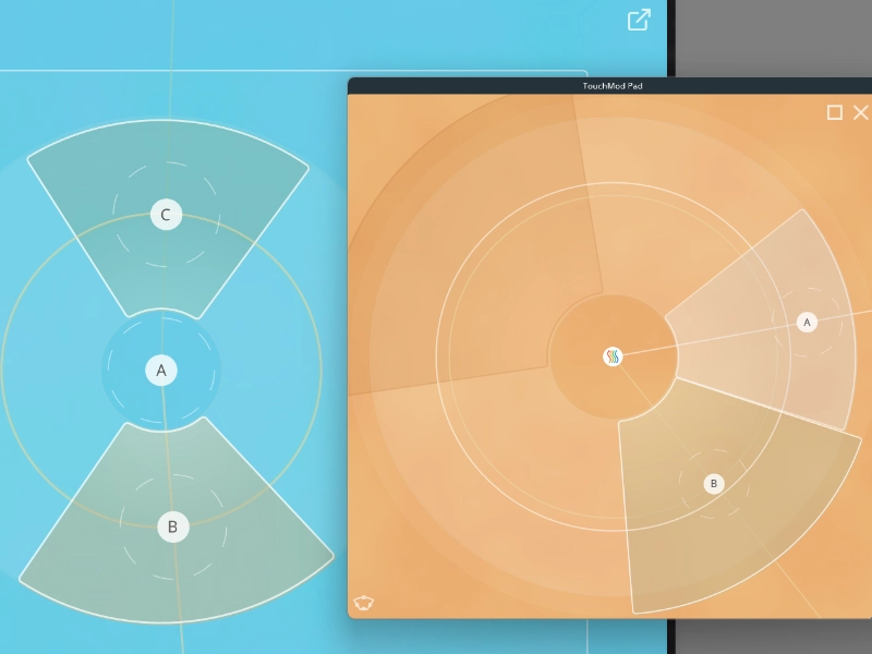 Butterfly and Flower touch layouts in TouchMod
